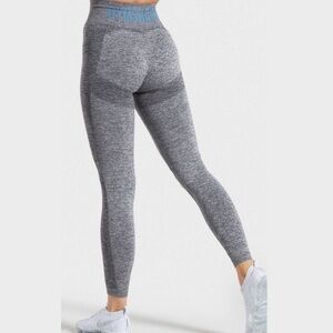 Gymshark Flex Legging High waisted grey/teal-blue size Small